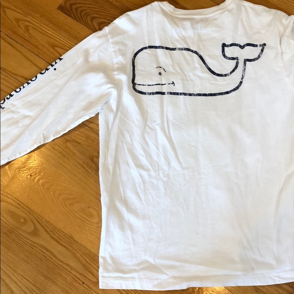 Vineyard vines white long sleeve whale top - Picture 3 of 3